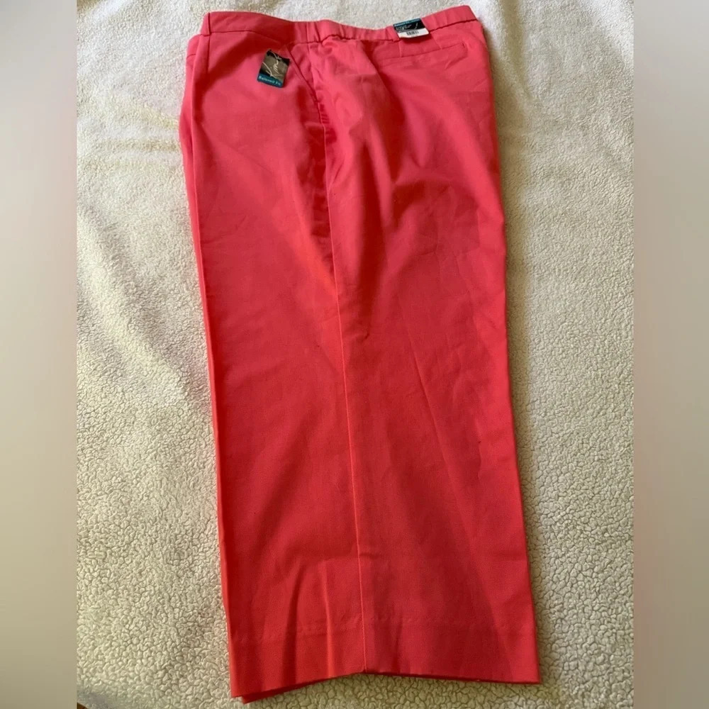 Kim Rogers NWT 22w “Shannon” coral pants, relaxed fit, straight leg & high rise